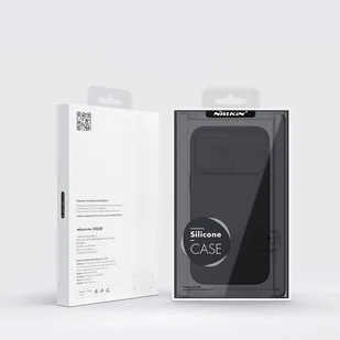Nillkin CamShield Silky Silicone Case etui iPhone 14 Pro pokrowiec z osłoną na aparat zielony - Etui i futerały do telefonów - miniaturka - grafika 5