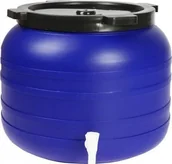 Pojemniki przemysłowe - Un Beczka Plastikowa 100L Okrągła Z Kranikiem SU-B-100L+KR - miniaturka - grafika 1