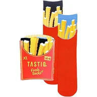 Skarpetki kolarskie - Skarpetki Unisex Tastic - Zestaw Prezentowy 2 Pary Pommes Rozmiar 40-46 - miniaturka - grafika 1