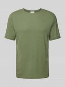 Koszulki męskie - T-shirt z fakturowanym wzorem - miniaturka - grafika 1