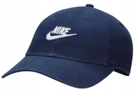 Czapki i chusty sportowe męskie - Czapka z daszkiem NIKE bejsbolówka klasyczna unisex granatowa r. L/XL - miniaturka - grafika 1