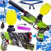 Zabawki militarne - Pistolet GLOCK Automatyczny Na Kulki Żelowe Wodne Orbeez Karabin Elektryczny - miniaturka - grafika 1