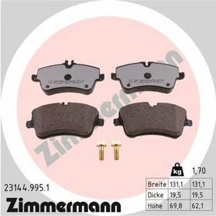 Klocki hamulcowe - komplet ZIMMERMANN 23144.995.1 - Klocki hamulcowe - miniaturka - grafika 1