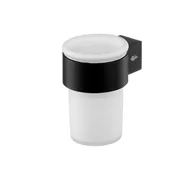 Kubki na szczoteczki do zębów - Szklanka Futura Black czarny - miniaturka - grafika 1