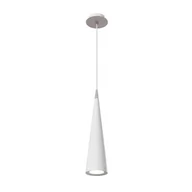 Lampy sufitowe - Maytoni LAMPA wisząca NEVILL P318-PL-01-W Maytoni metalowa OPRAWA minimalistyczny ZWIS stożek sopel biały P318-PL-01-W - miniaturka - grafika 1