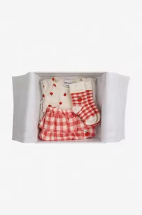 Bobo Choses komplet niemowlęcy kolor czerwony - Dresy i komplety dla dziewczynek - miniaturka - grafika 1