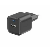 Ładowarki do telefonów - Ładowarka sieciowa Swissten GAN 1x USB-C 35W PD + 1x USB-A 27W QC (22071210) Czarna - miniaturka - grafika 1