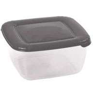 Pojemniki kuchenne - Pojemnik do żywności kwadratowy ALBERT 0,4 l szary DOMOTTI - miniaturka - grafika 1