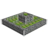 Pozostałe ozdoby ogrodowe - vidaXL vidaXL Wielopoziomowy kosz do sadzenia roślin - miniaturka - grafika 1