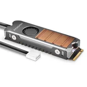 Akcesoria do komputerów stacjonarnych - Dyski SSD M.2 AXAGON CLR-M2FAN - miniaturka - grafika 1