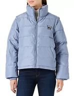 Kurtki damskie - Wrangler Kurtka damska z krótkim rękawem, Stone WASH Blue, X-Small - miniaturka - grafika 1