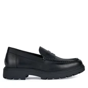 Półbuty męskie - Loafersy Geox U36FRB 00043 C9999 Czarny - miniaturka - grafika 1