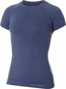 Brubeck Koszulka termoaktywna damska Active Wool SS11700 r. L - Koszulki sportowe damskie - miniaturka - grafika 1