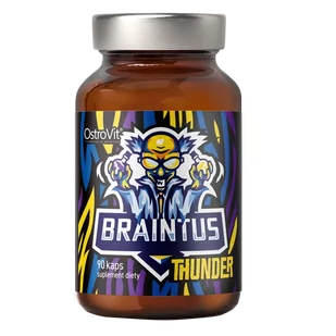 OstroVit Braintus Thunder 90kaps. Układ nerwowy - Witaminy i minerały OstroVit Braintus Thunder 90kaps. Układ nerwowy - Witaminy i minerały - miniaturka - grafika 1