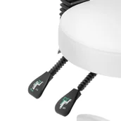 Krzesła i taborety kosmetyczne - physa Krzesło kosmetyczne - 48 - 55 cm - 150 kg - białe BULLE WHITE - miniaturka - grafika 1