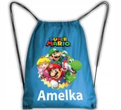 Plecaki worki - Worek Szkolny Na Buty Plecak Super Mario Bros #3 - miniaturka - grafika 1