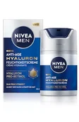 Kremy do twarzy - NIVEA MEN Anti-Age Hyaluron krem nawilżający, do pielęgnacji twarzy z kwasem hialuronowym, pro-retinolem i LSF 15, krem do twarzy zapewnia nawilżenie przez 24 godziny i widoczne zmarszczki (50 ml) - miniaturka - grafika 1