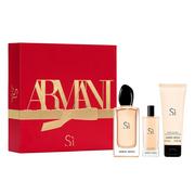 Zestawy perfum damskich - Giorgio Armani Si zestaw - woda perfumowana 100 ml + woda perfumowana 15 ml + balsam do ciała 75 ml ARM-SIW42 - miniaturka - grafika 1