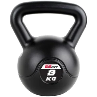 Kettlebell EB FIT EB FIT 8kg czarny - Pozostały sprzęt siłowy - miniaturka - grafika 1