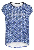 Koszulki i topy damskie - Betty Barclay T-shirt damski, niebieski/biały, 38 PL - miniaturka - grafika 1