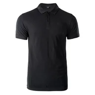 Koszulki sportowe męskie - Męska Koszulka HI-TEC MICKO 39241-BLACK – Czarny - miniaturka - grafika 1