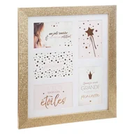 Ramki na zdjęcia - NA Atmosphera for kids Multiramka zdjęcia GLITTER złota 5 zdjęć 158743 - miniaturka - grafika 1