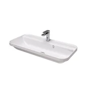 Umywalki - Hidra Gio Evolution Umywalka wpuszczana w blat 80x40 cm biały połysk G280.001 - miniaturka - grafika 1