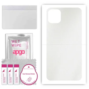 Folia naklejka skórka strukturalna na TYŁ do Apple iPhone 11 Pro Max -  Matowa Przezroczysta Winylowa - apgo SKINS - Szkła hartowane na telefon - miniaturka - grafika 1