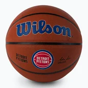 Koszykówka - Piłka do koszykówki Wilson NBA Team Alliance Detroit Pistons brown rozmiar 7 - miniaturka - grafika 1