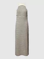 Sukienki - Sukienka z dzianiny w paski - miniaturka - grafika 1