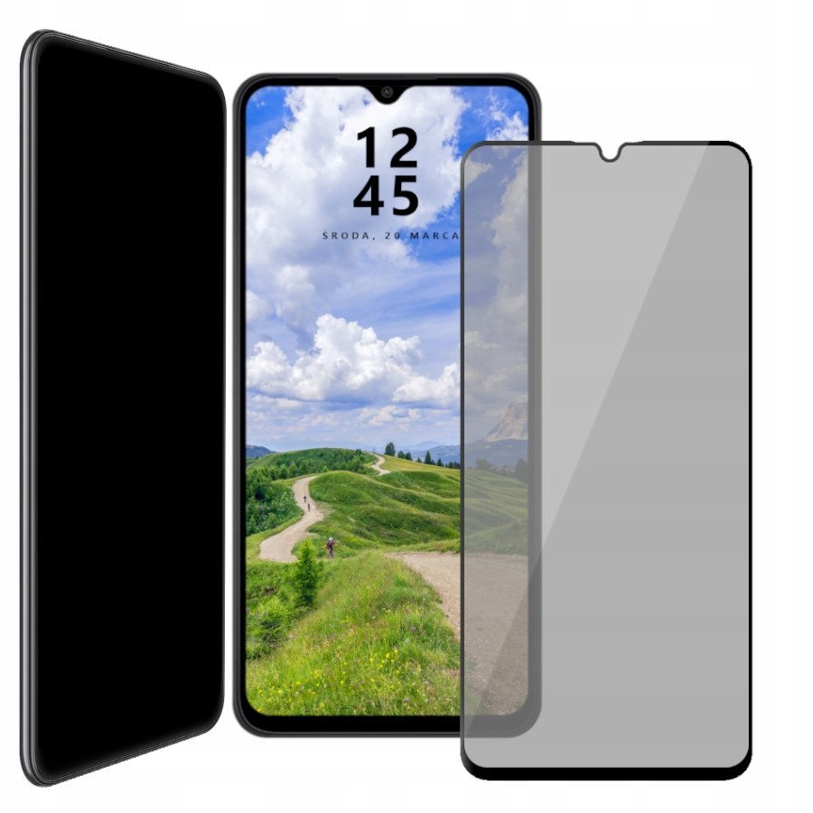 Szkło PRIVACY do Samsung A22 5G 5d ANTI SPY