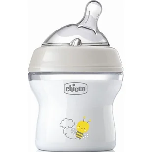 Butelka CHICCO NaturalFeeling 150 ml Szary - Butelki dla niemowląt - miniaturka - grafika 1