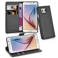 Etui i futerały do telefonów - Etui Cadorabo do Samsung Galaxy S6 w kolorze czarnym z magnetycznym zamknięciem na telefon komórkowy - miniaturka - grafika 1