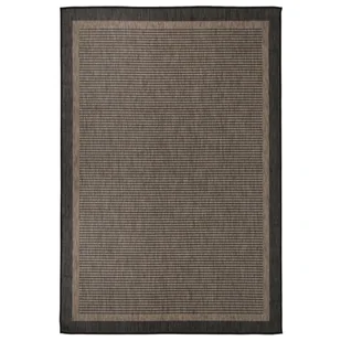 vidaXL Dywan zewnętrzny o płaskim splocie, 160x230 cm, ciemnobrązowy - Dywany zewnętrzne - miniaturka - grafika 1