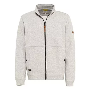 camel active Męska bluza ze stójką, Warm Light Grey Mela, L - Bluzy męskie - miniaturka - grafika 1