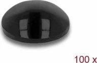 Delock Rubber feet round self-adhesive 5 x 2 mm 100 pieces black - Akcesoria do komputerów stacjonarnych - miniaturka - grafika 1