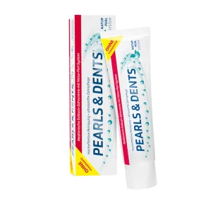 PEARLS & DENTS pasta do zębów dla osób noszących aparat ortodontyczny z aktywnymi mikrogranulkami BEZ TITANIUM DIOXID 100 ml - Wybielanie zębów - miniaturka - grafika 1