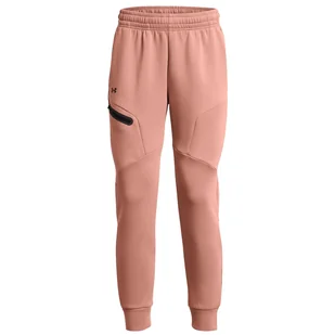 Damskie spodnie dresowe Under Armour Unstoppable Flc Jogger Rozmiar: S / Kolor: różowy - Spodnie sportowe damskie - miniaturka - grafika 1