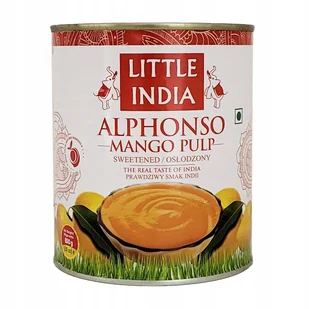 Pulpa mango słodzona Alphonso Little India 850g - Koncentraty warzywne, przeciery - miniaturka - grafika 1