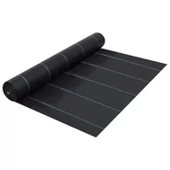Agrowłókniny - vidaXL Agrotkanina przeciw chwastom, czarna matowa, 1x100 m, PP vidaXL - miniaturka - grafika 1