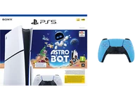 Konsole Playstation - Konsola PLAYSTATION 5 Slim D Chassis 1TB + Astro bot (do pobrania) Dodatkowy kontroler bezprzewodowy DualSense Gwieździsty Błękit - miniaturka - grafika 1