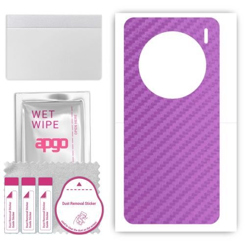 folia naklejka skórka strukturalna na TYŁ do Vivo X100s - Carbon Fioletowy - apgo SKINS