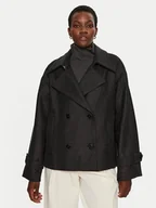 Płaszcze damskie - IVY OAK Płaszcz wełniany Janet IO119122 Szary Regular Fit - miniaturka - grafika 1