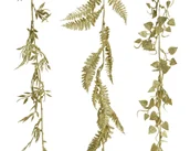 Ozdoby bożonarodzeniowe - Girlanda dekoracyjna świąteczna biała ozdobna mix - miniaturka - grafika 1