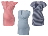 Bluzki ciążowe - bellybutton T-shirt/ top ciążowy i do karmienia damski, z bawełny - miniaturka - grafika 1