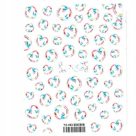 Ozdoby do paznokci - Nail Art Allepaznokcie Naklejki do paznokci cienkie samoprzylepne Design Nr TS-463 - miniaturka - grafika 1