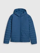 Kurtki i kamizelki sportowe męskie - 4F Kurtka puchowa z wypełnieniem syntetycznym męska - turkusowa L - miniaturka - grafika 1