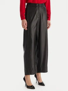 ACCESS FASHION Spodnie z imitacji skóry 54-5132-188 Czarny Regular Fit - Sukienki - miniaturka - grafika 1
