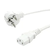 Kable komputerowe i do monitorów - Value Kabel zasilający Kabel PowCable straight IEC Conn white1.8 m - 19.99 (19.99.1019-50) - miniaturka - grafika 1