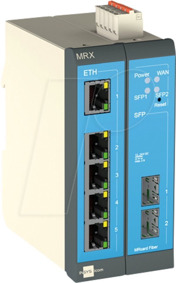 Router Insys INSYS icom MRX2 Fiber 1.0 modularer SFP-Router VPN-Option 10024455